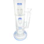 Triple Chamber Stereo Matrix Perc Glass Bong