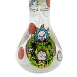 Rick and Morty Collection Uv Reactive Rick & Morty Dab Rig Beaker Bong