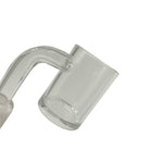 Flat Top 25mm Clear Bottom Quartz Banger Nail Set