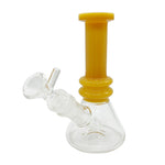 6" Color Neck Beaker Bong - with 14M Matching Bowl