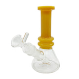 6" Color Neck Beaker Bong - with 14M Matching Bowl