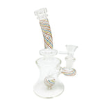 7'' Nent Neck Dab Rig With Thread Ornament