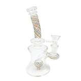 7'' Nent Neck Dab Rig With Thread Ornament