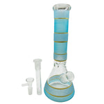 10.5 Color Particles Beaker Bong With Ice Catcher