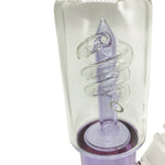 Double Chamber Glass Bongs with Coil Percolator