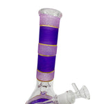 10.5 Color Particles Beaker Bong With Ice Catcher