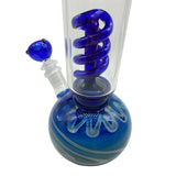 11'' Coil Condenser Spiral Percolator Beaker Bong