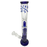 Double Chamber Glass Bongs with Coil Percolator