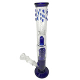 Double Chamber Glass Bongs with Coil Percolator