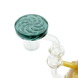 Glass Coin Spinner Channel Carb Cap