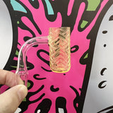 20mm Geometric Etched Quartz Banger Three Colors