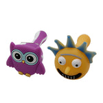 Smoke OwlMortyCat Silicone Art Pipe w Glass Bowl Removable Face
