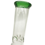 Double Chamber Glass Bongs with Honeycomb  6-Arm Tree Perc