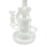 9" Concentrate Dab Rig Showerhead Klein Recycler Rig Dual Arm Bong