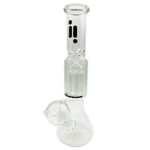 11" Infyniti Beaker with 6 Tree Arms Perk & Ice Pinch Water Bong