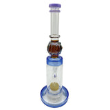 11" Showerhead Perc Heady Glass Straight Bong