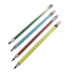 Glass Pencil Dabber WIith Internal Colored Sand Timer Assorted Colors