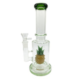11″ Pineapple Perc Glass Bong Decorative Dab Rig 