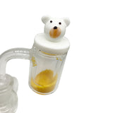 Teddy Bear Design Carb Cap Assorted Colors For Quartz Banger Nail