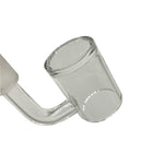 Flat Top 25mm Clear Bottom Quartz Banger Nail Set