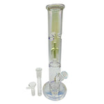 Luminous Colored Straight Tube Bong With Ice Catcher