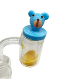 Teddy Bear Design Carb Cap Assorted Colors For Quartz Banger Nail