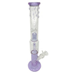 Double Chamber Glass Bongs with Coil Percolator