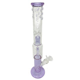 Double Chamber Glass Bongs with Coil Percolator