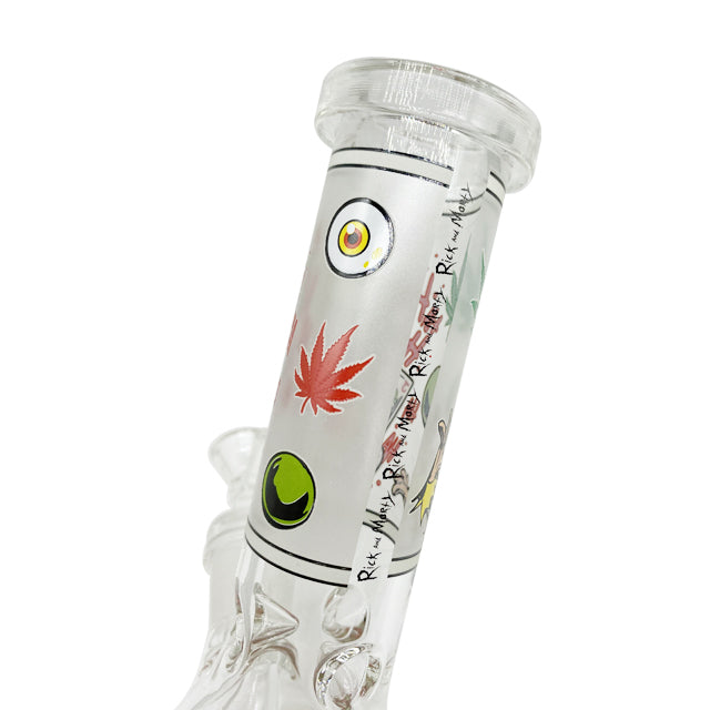 Rick and Morty Collection Uv Reactive Rick & Morty Dab Rig Beaker Bong –  DinoNail