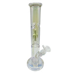 Luminous Colored Straight Tube Bong With Ice Catcher