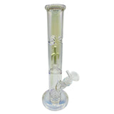 Luminous Colored Straight Tube Bong With Ice Catcher