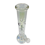 Luminous Colored Straight Tube Bong With Ice Catcher