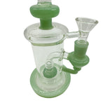 7" Mini Showerhead Perc Dab Rig Three Color