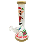 UV Reactive Beaker Bong Luminous Santa Claus