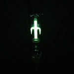 Luminous Colored Straight Tube Bong With Ice Catcher