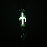 Luminous Colored Straight Tube Bong With Ice Catcher