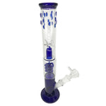 Double Chamber Glass Bongs with Coil Percolator
