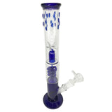 Double Chamber Glass Bongs with Coil Percolator
